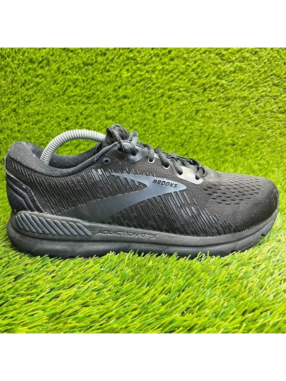 Brooks Addiction‎ GTS 15 Triple Black Mens Size 9 Walking Running Shoes Sneakers